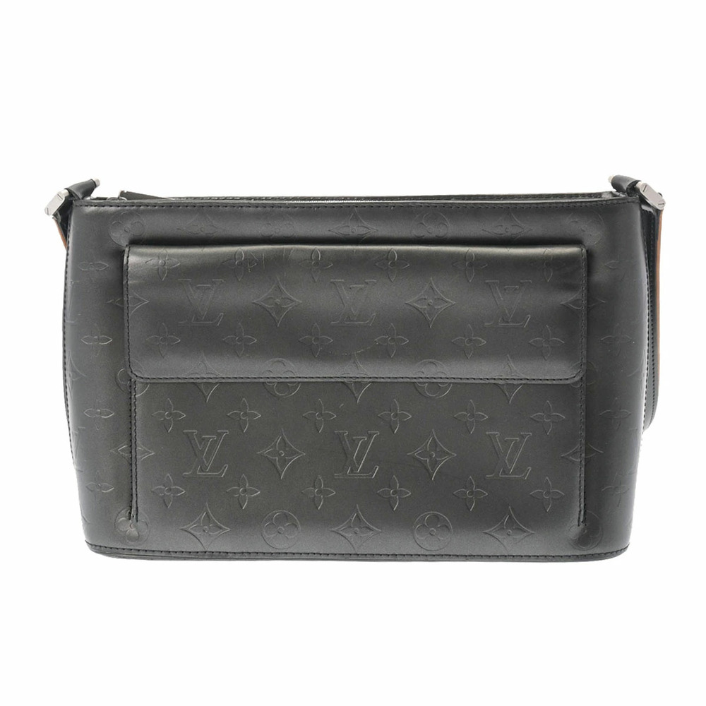 LOUIS VUITTON Monogram Matte Alston Noir Black Leather Shoulder Bag